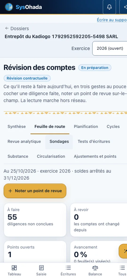 SysOhada — Révision sur le terrain