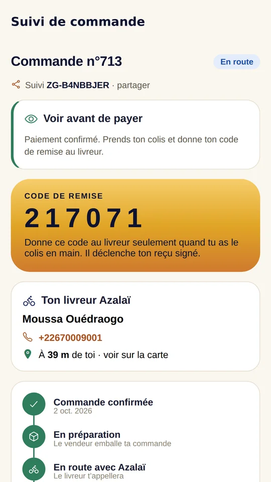 Zango — Code de remise